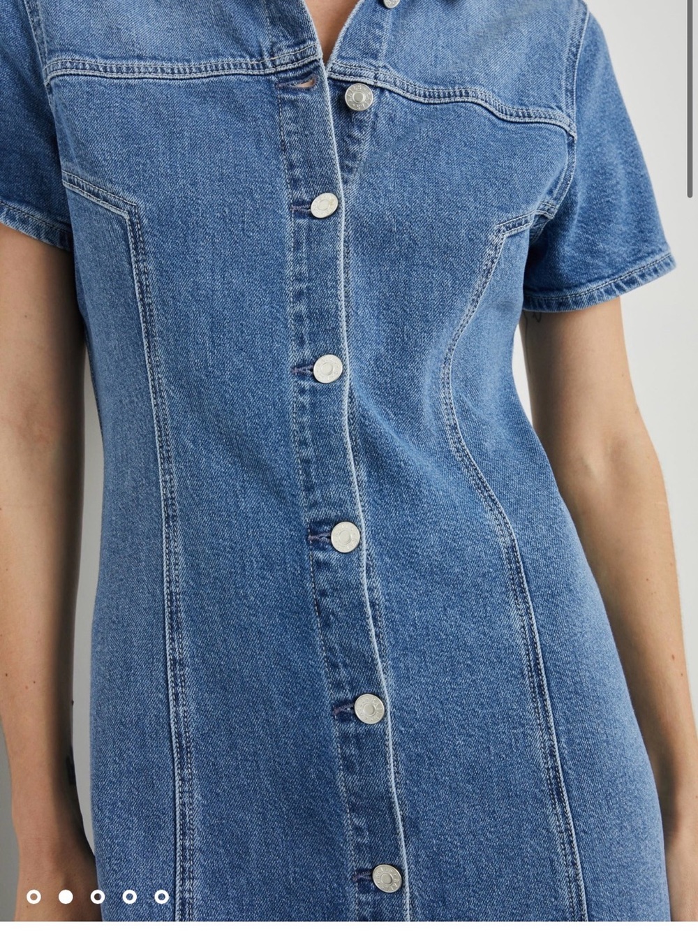 Rails Pasadena Button Front Denim Minidress - Picture 9 of 12